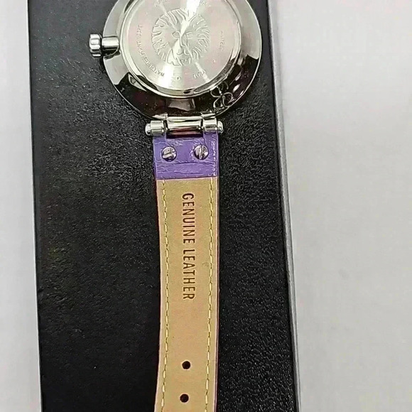 And Klein womens leather water-resistant stainless steel watch lavender … - Picture 4 of 11